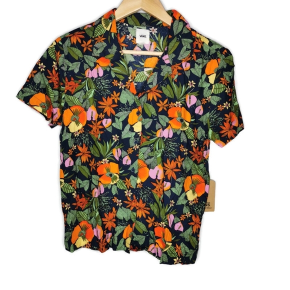 VANS Ka Lanii Button Down Woven Shirt Tropic Small - Picture 5 of 6